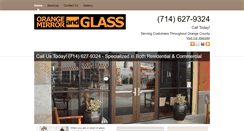 Desktop Screenshot of orangemirrorandglass.net