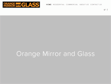 Tablet Screenshot of orangemirrorandglass.com